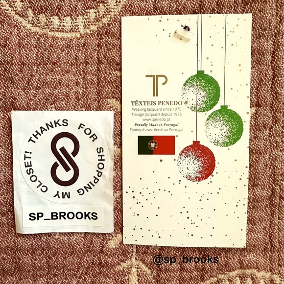 🎁Texteis Penedo Throw Blanket - Mallow Cotton Gingerbread - Made in Portugal - Picture 4 of 6